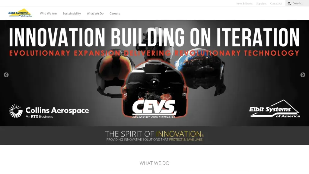 Kollsman, Inc. website screenshot