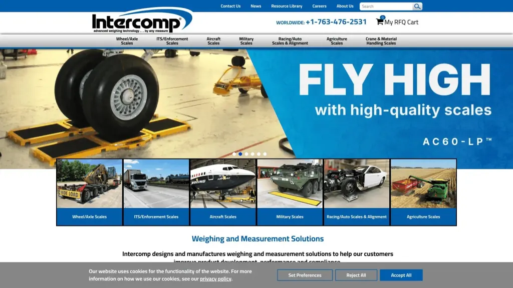 Intercomp Company website screenshot