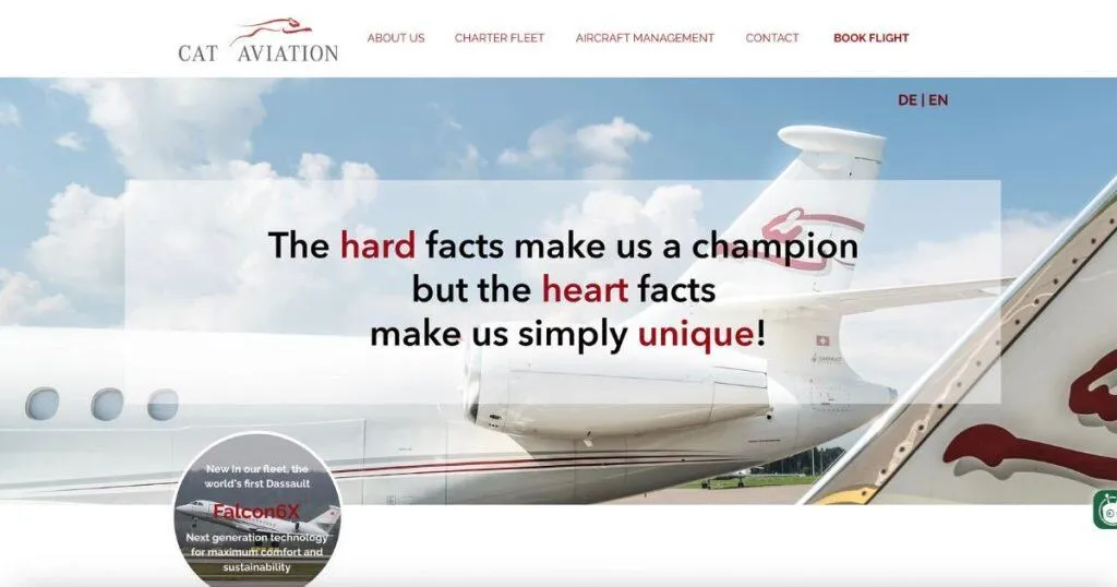 Cat Aviation - private jet service provider