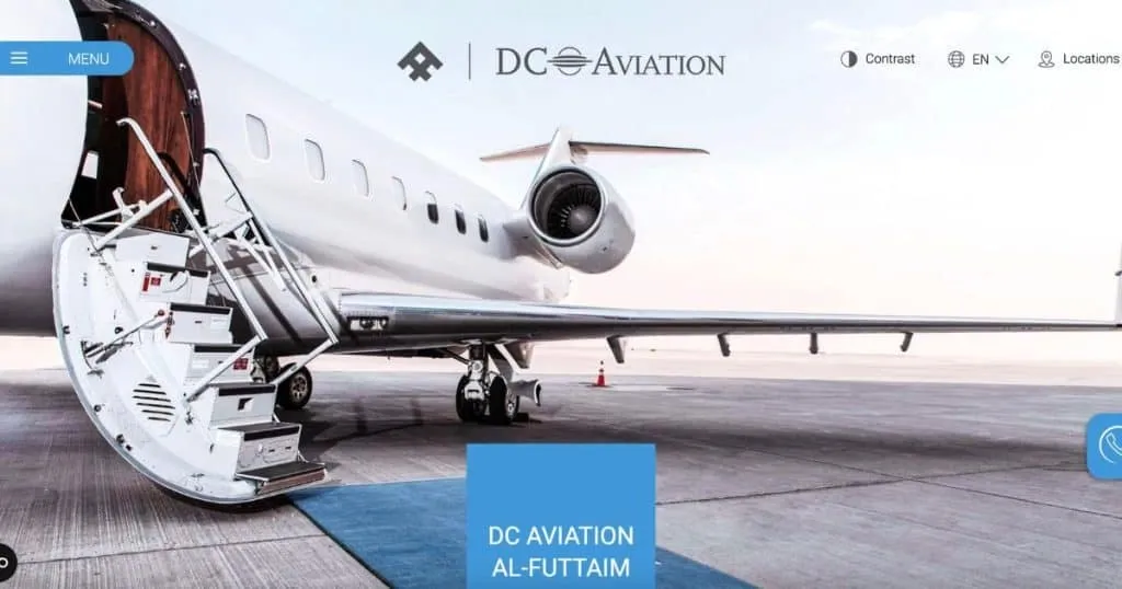 DC Aviation Al-Futtaim website banner