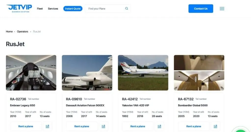 RusJet Premium Charter