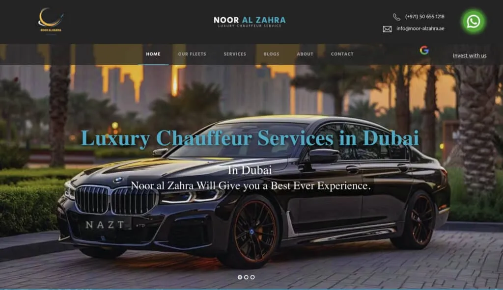Noor Al Zahra Tourism: Luxury Chauffeur Excellence