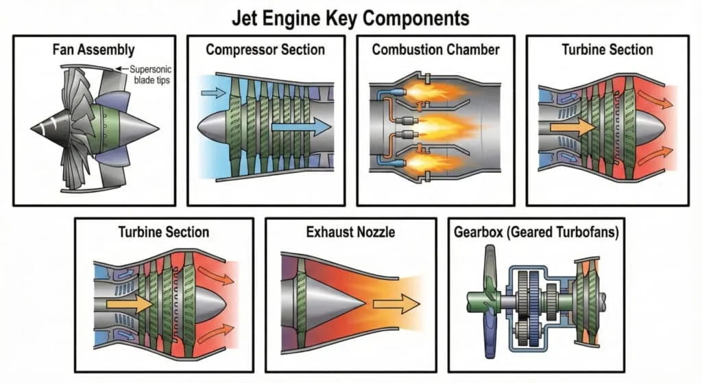 Key Components of a Jet Engine