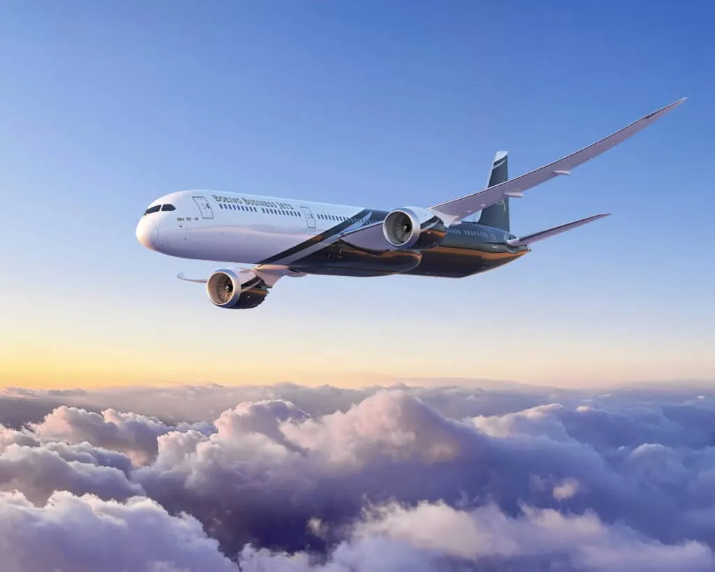 Boeing 787 Dreamliner during cruise flight