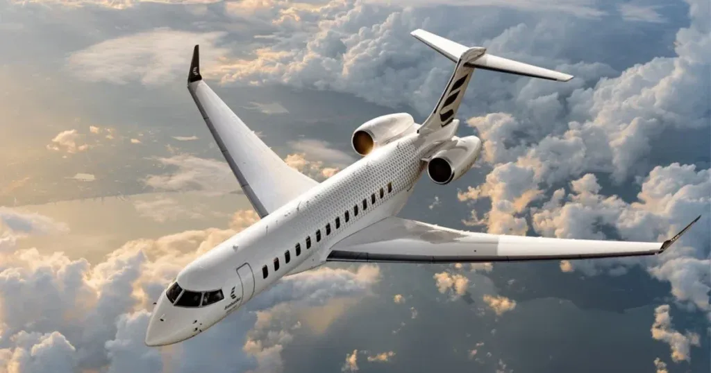 Bombardier Global 7500 aircraft on tarmac