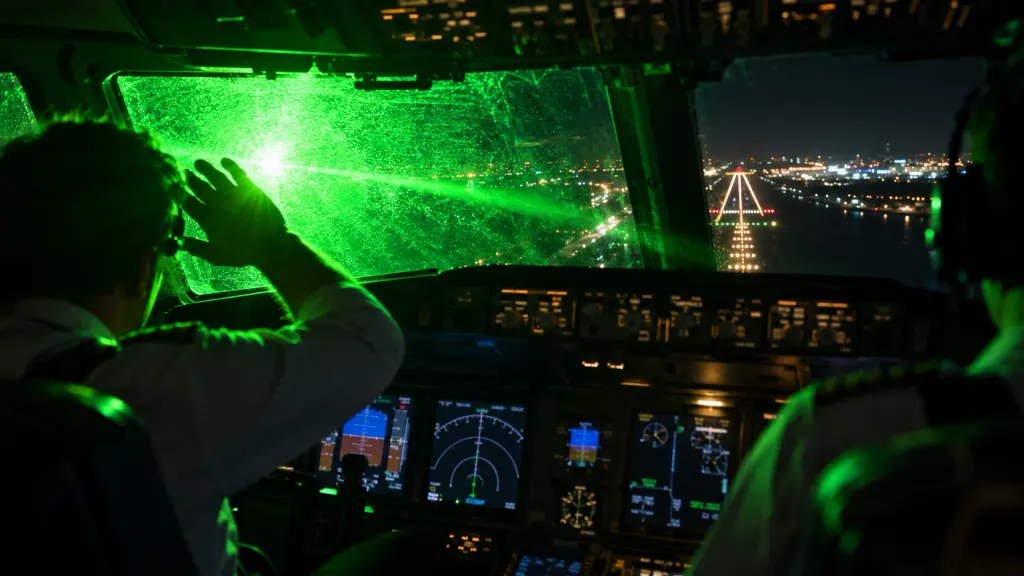 Shining the Green Laser: A Detriment to Flight Safety