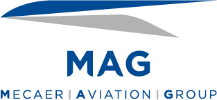 Mecaer Aviation Group (MAG) logo