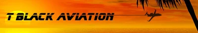 T Black Aviation logo
