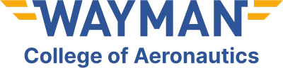 Wayman College of Aeronautics logo