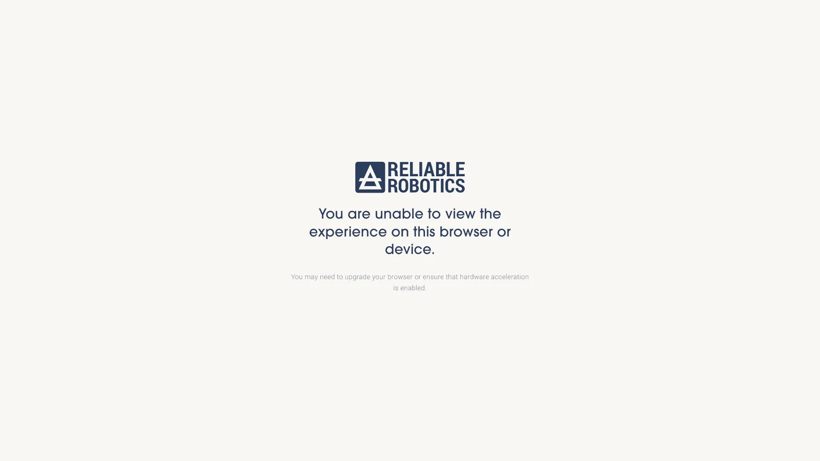 Reliable Robotics