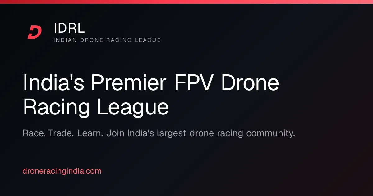 IDRL - Indian Drone Racing League