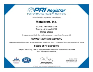 Metalcraft Inc