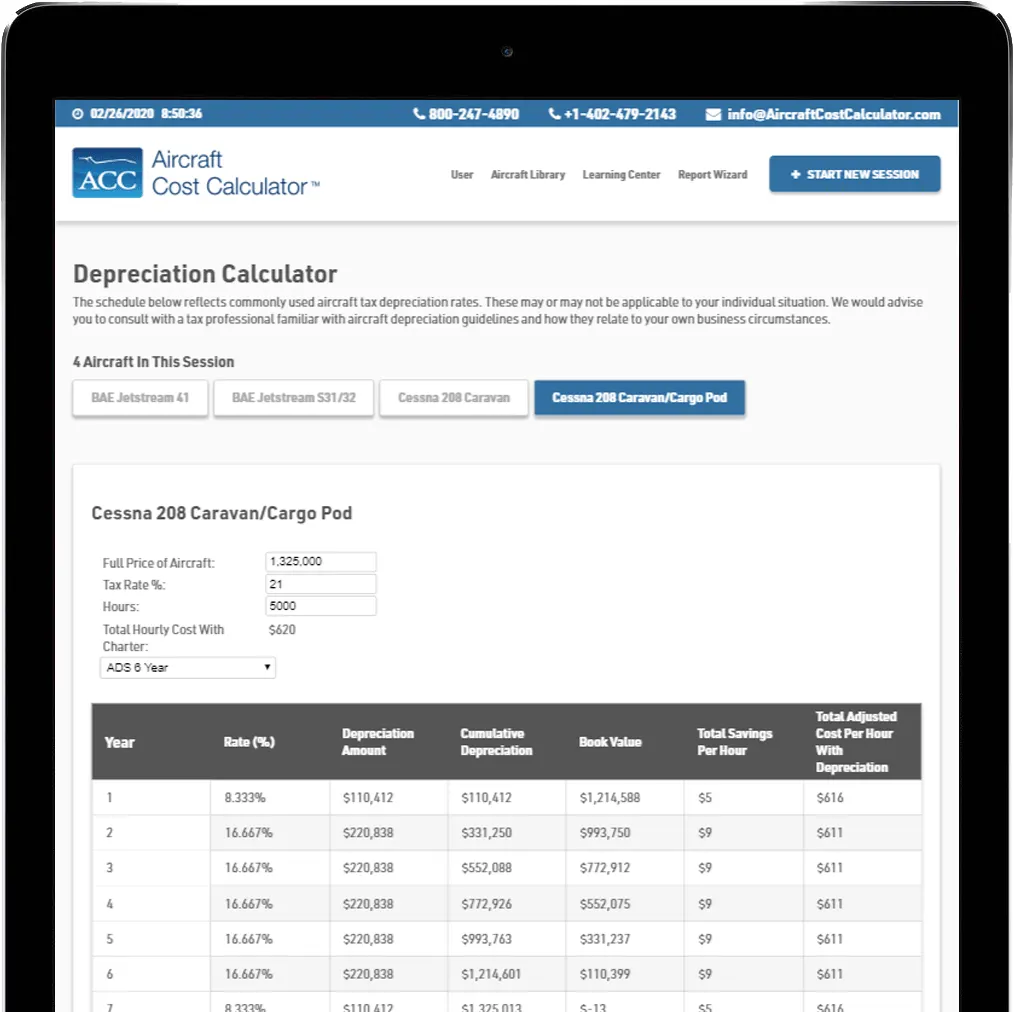 Aircraft Cost Calculator
