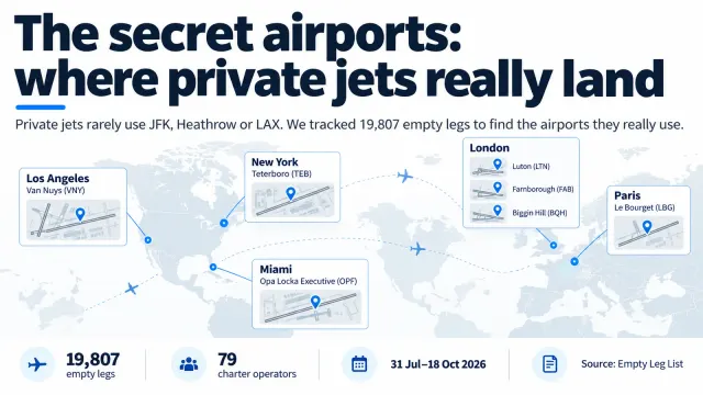 The Secret Airports: Where Private Jets Really Land
