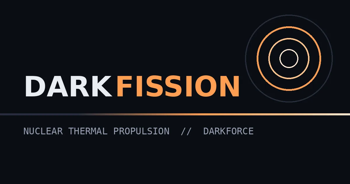 Dark Fission Space Systems