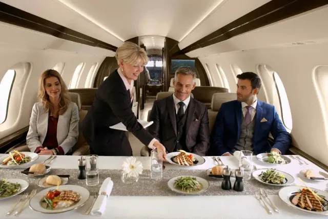 Dining on board