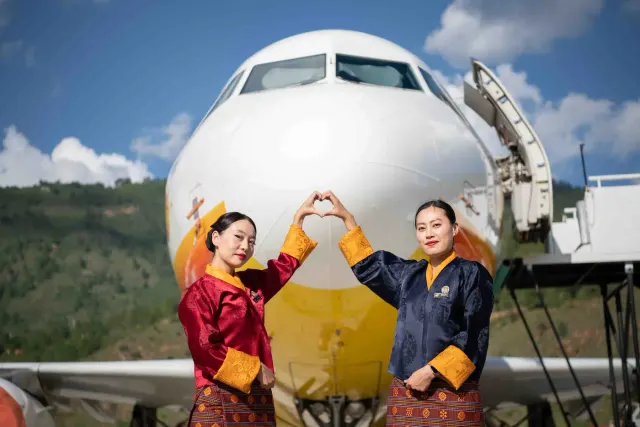 Photo: Bhutan airlines, from the company website