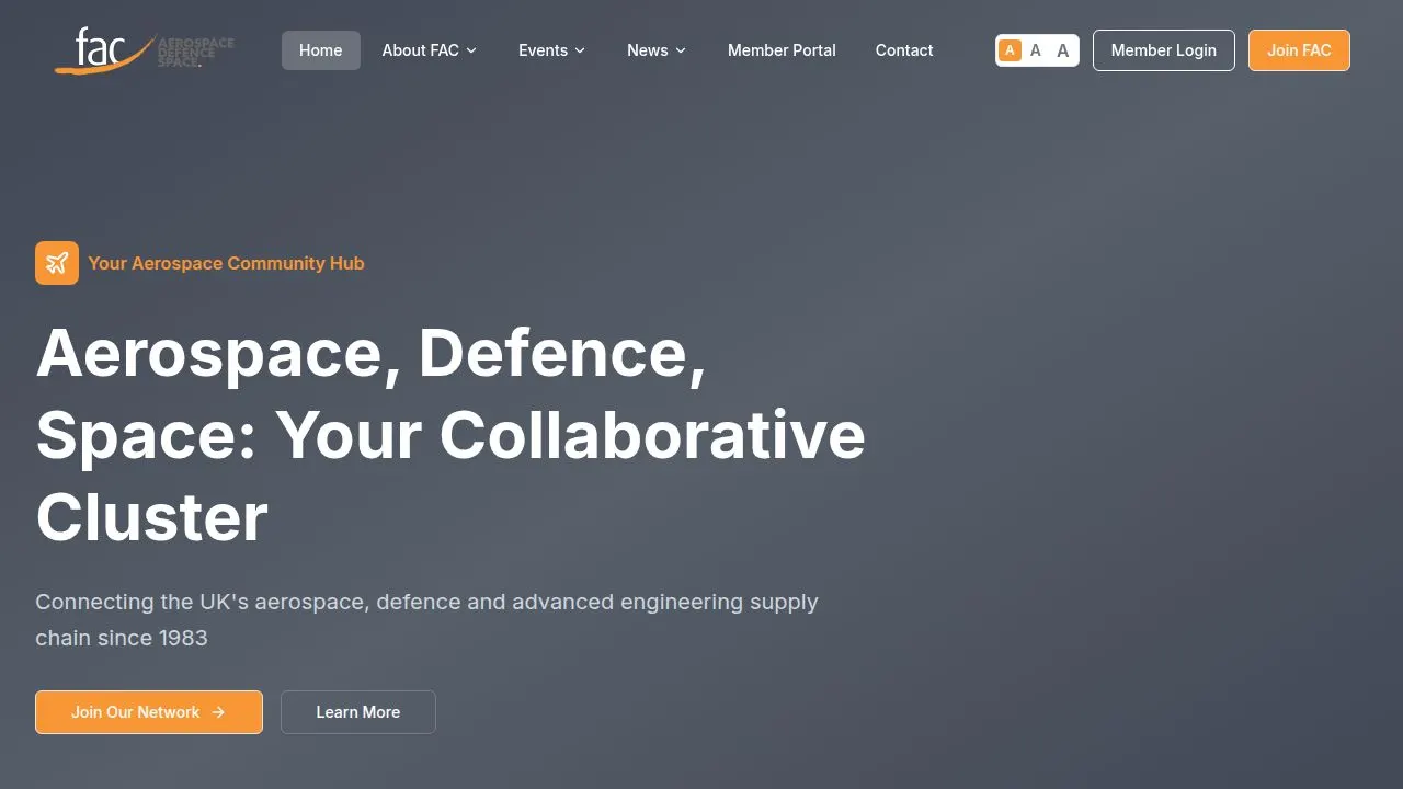 Photo: Farnborough Aerospace Consortium, from the company website