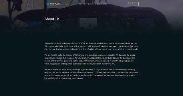 Photo: Voler Aviation Services, from the company website