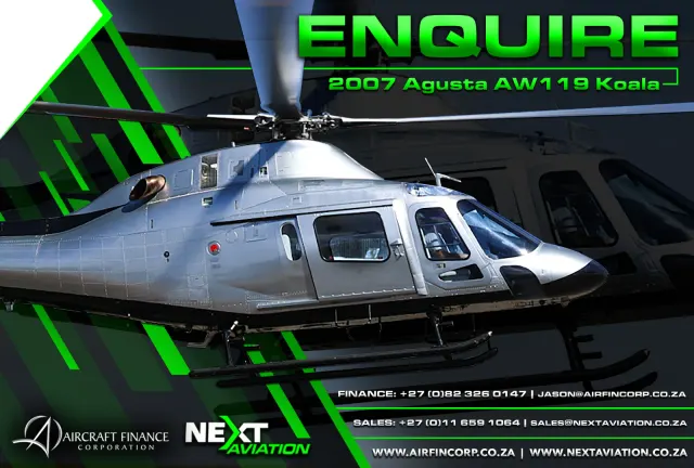 2007 Agusta AW119 Koala helicopter for sale, silver