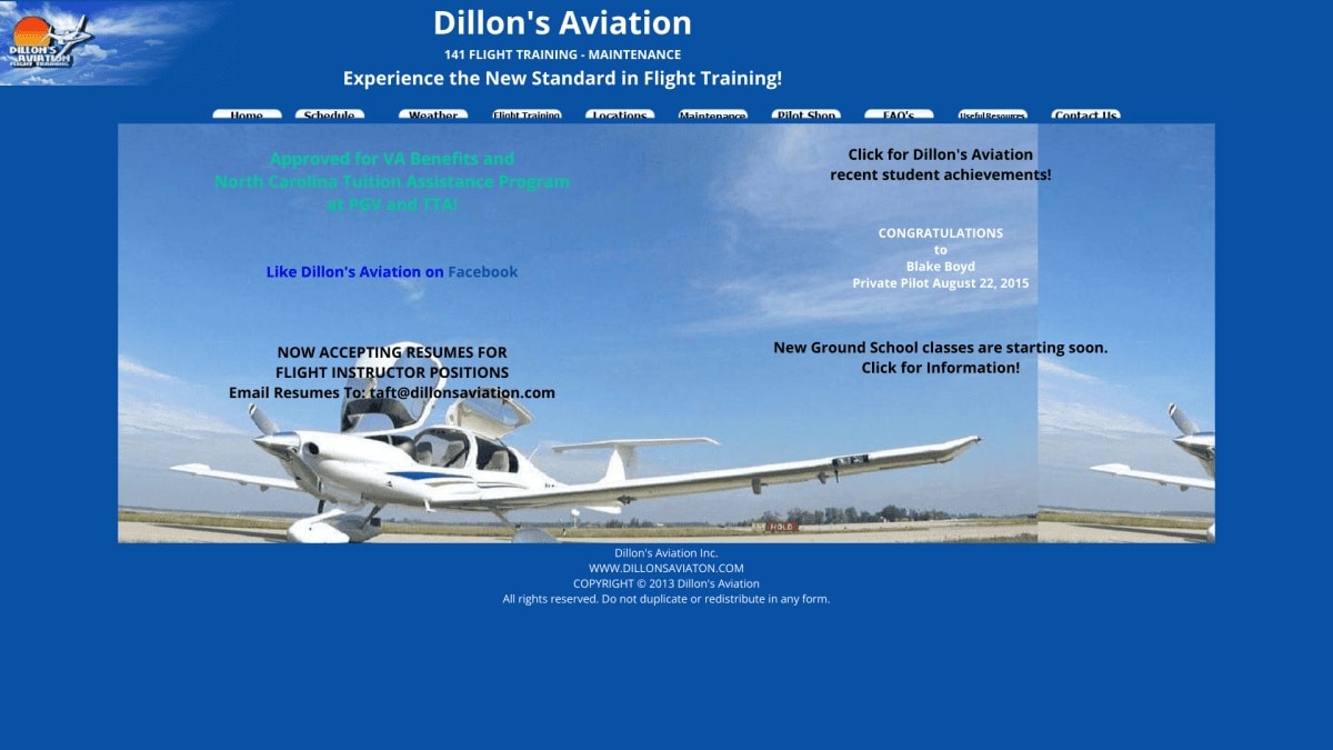 Dillons Aviation Inc – Greenville