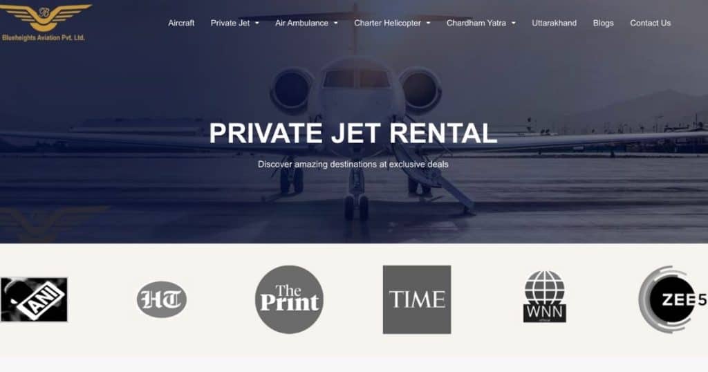 Blueheights Aviation - Customized Luxury Solutions