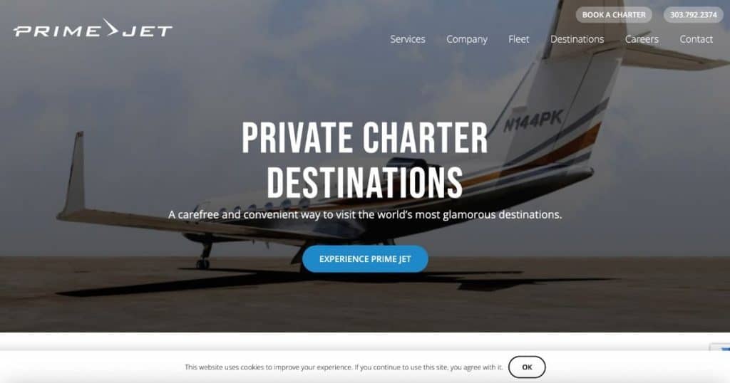 8 Best Private Jet Companies in Singapore: Luxury Travel in Southeast Asia (2025) 8 Prime Jets Singapore website banner