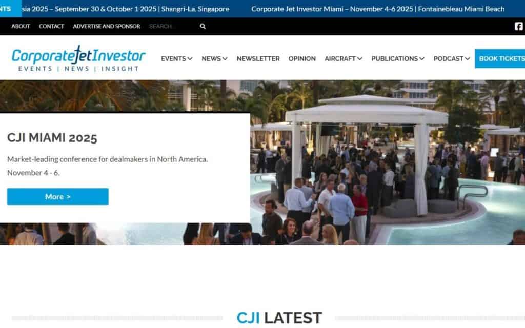 The Ultimate Guide to 75 Top Aviation Websites in 2025 2 corporate jet investor
