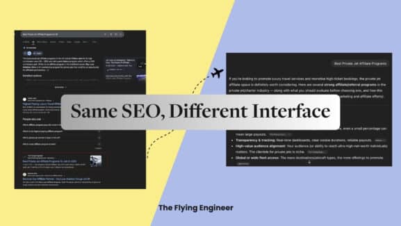Same SEO, Different Interface