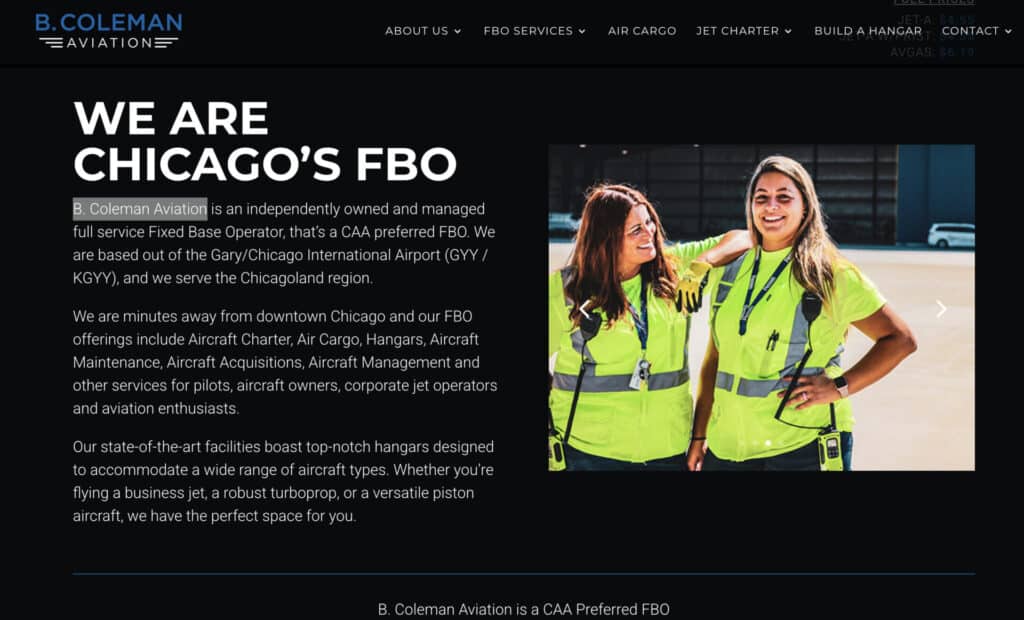 B Coleman Aviation (Indiana)