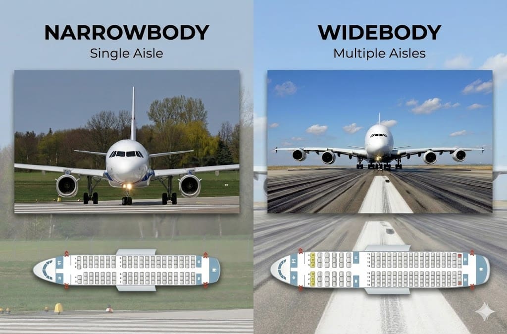 Narrowbody vs Widebody