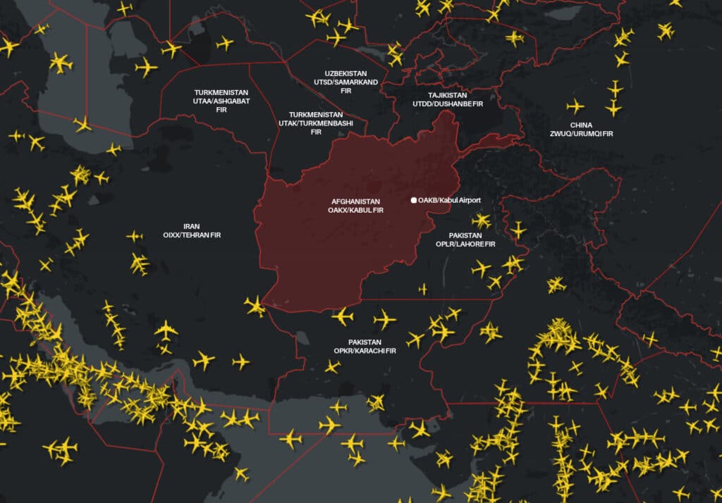 Afghanistan Airspace Closure