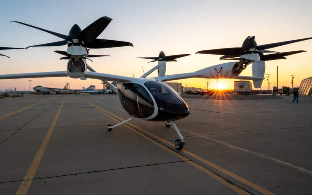 Electric aircraft concept showing next-generation aviation technology