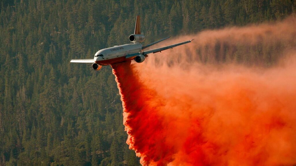 Firefighting Pilots: Dropping Water On Burning Forests