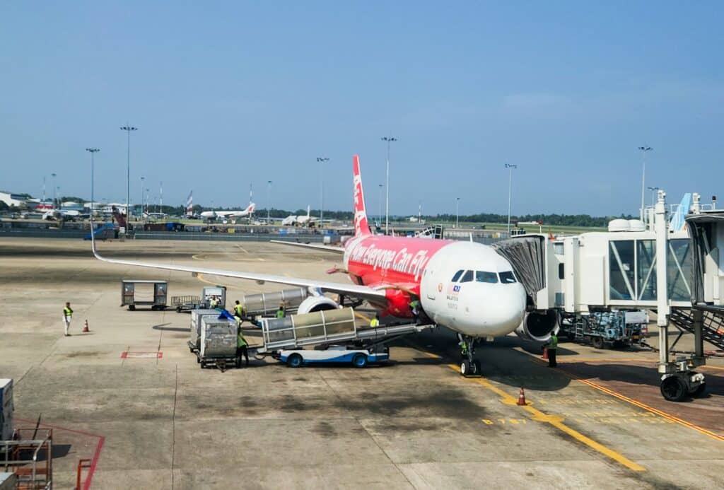 AirAsia Airbus A320 aircraft on tarmac