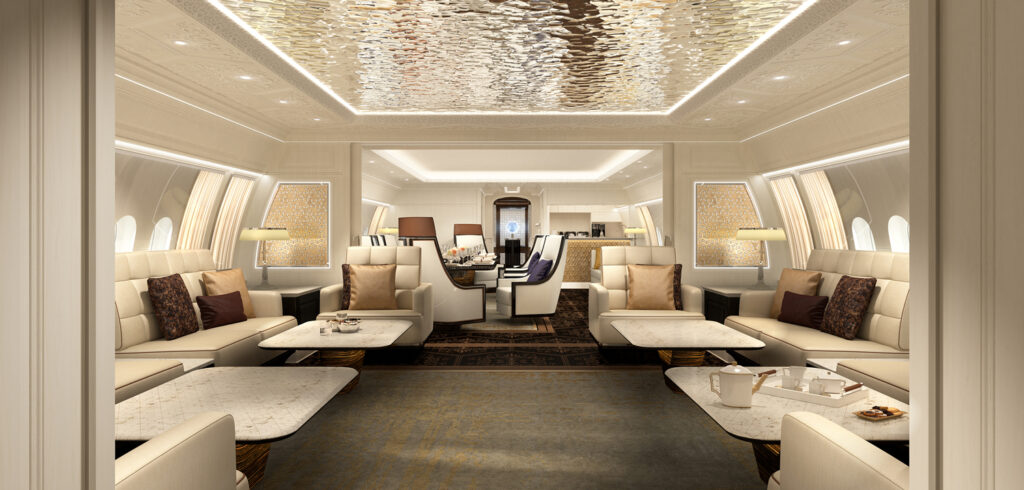 BBJ 777X: Inside Boeing's Flying Mansion for Billionaires 2 BBJ 777X luxury cabin interior rendering