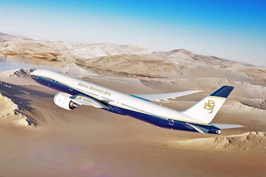 BBJ 777X: Inside Boeing's Flying Mansion for Billionaires 1 Boeing BBJ 777X luxury private jet flying