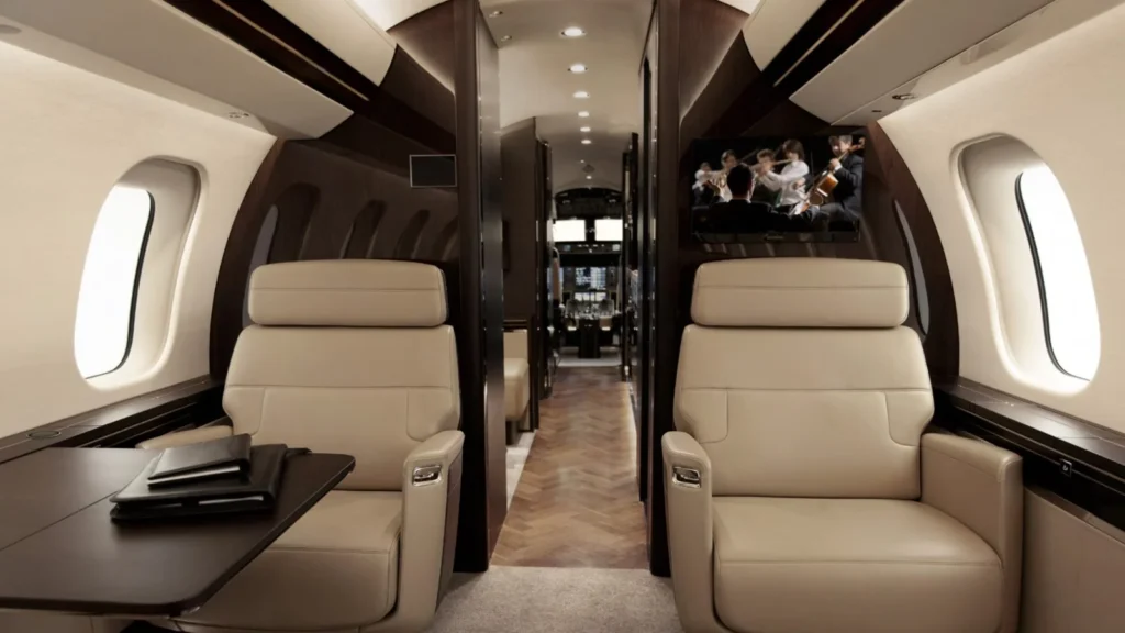 Bombardier Global 7500 Explained: The Private Jet Built for Ultra-Long-Range Luxury 2 Bombardier Global 7500 premium interior layout