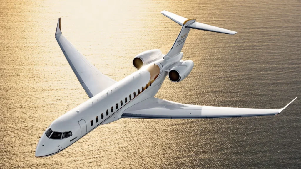 Bombardier Global 7500 Explained: The Private Jet Built for Ultra-Long-Range Luxury 1 Bombardier Global 7500 ultra-luxury private jet in flight