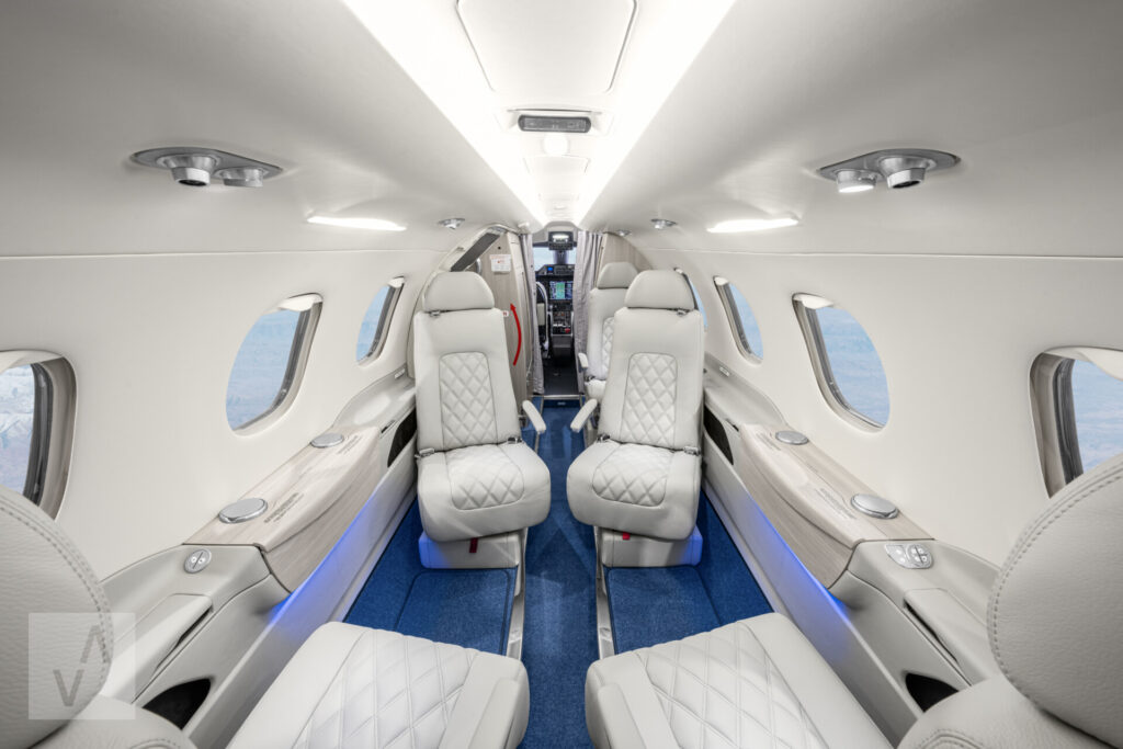 Phenom 300 vs Citation CJ4: Which Light Jet Is Better in 2026? 2 Embraer Phenom 300 luxury cabin interior