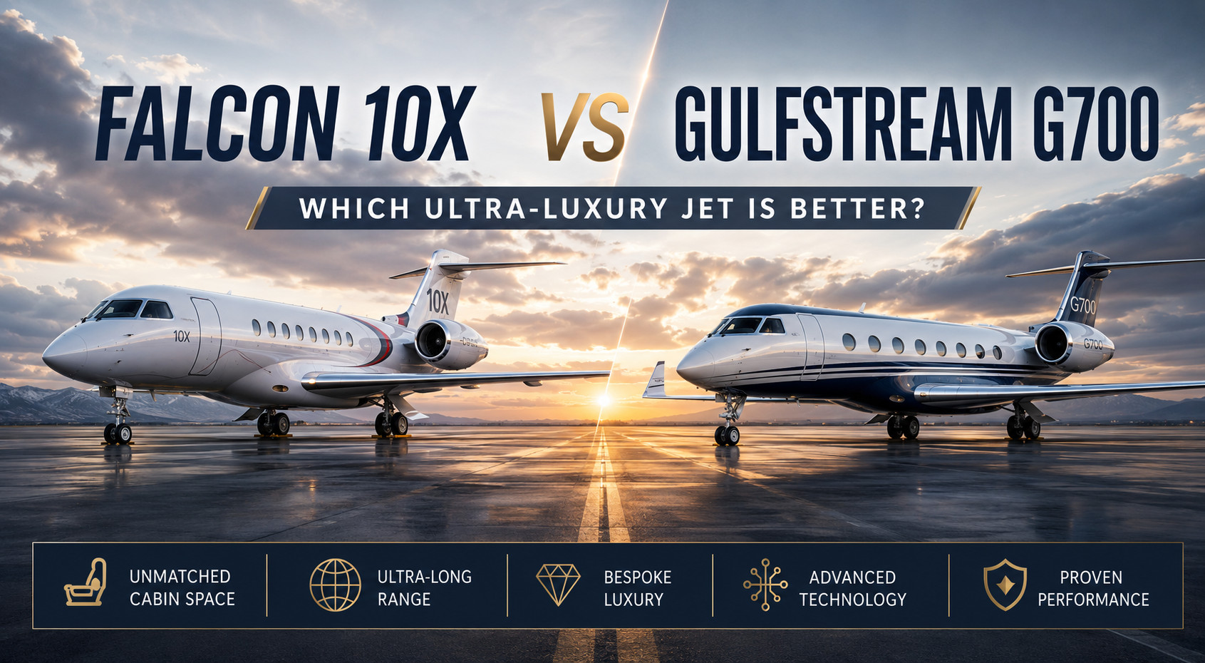Falcon 10X vs Gulfstream G700: Which Ultra-Luxury Jet Is Better?