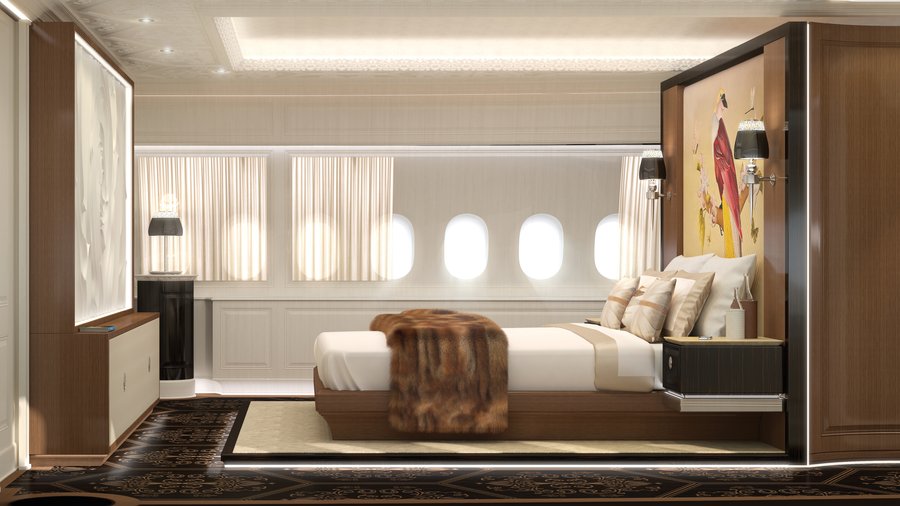 BBJ 777X: Inside Boeing's Flying Mansion for Billionaires 5 luxury bedroom interior inside BBJ 777X